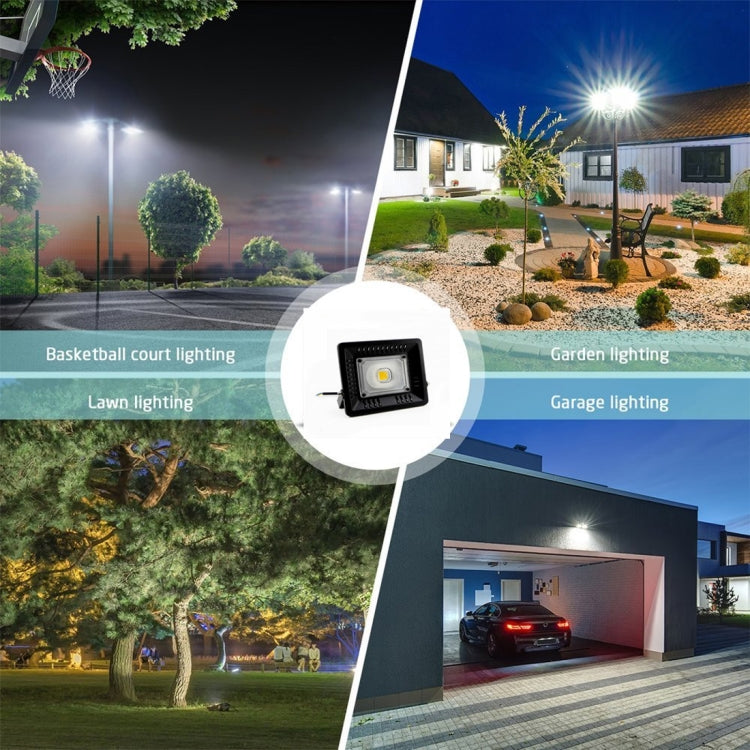 30W Water-resistant 3000K Warm White Light LED Floodlight Lamp, Luminous Flux: > 2400LM, PF > 0.9, RA > 80, AC 90-140V