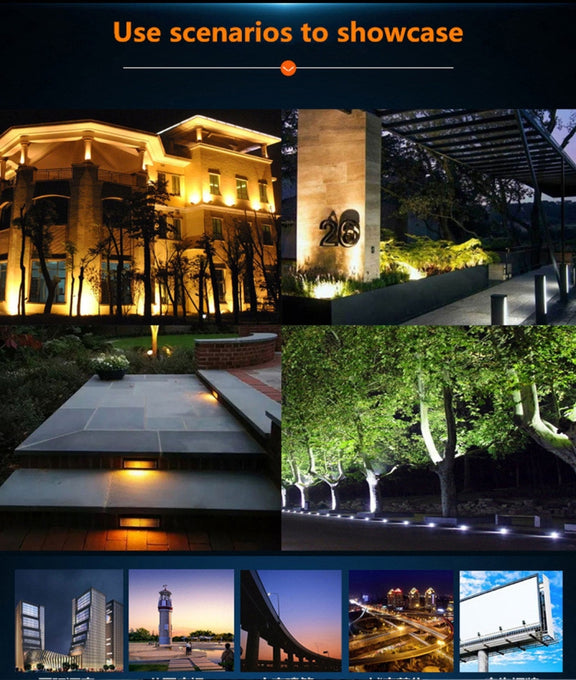 30W Water-resistant 3000K Warm White Light LED Floodlight Lamp, Luminous Flux: > 2400LM, PF > 0.9, RA > 80, AC 90-140V