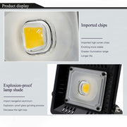 30W Water-resistant 3000K Warm White Light LED Floodlight Lamp, Luminous Flux: > 2400LM, PF > 0.9, RA > 80, AC 90-140V
