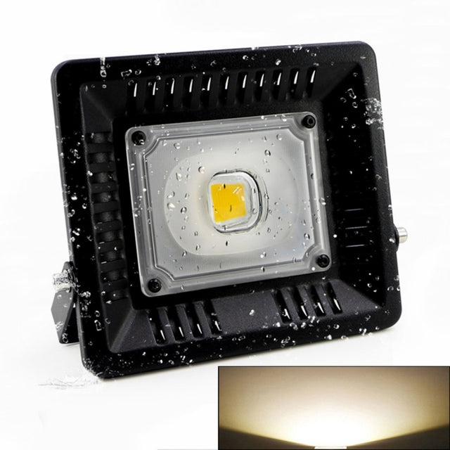 30W Water-resistant 3000K Warm White Light LED Floodlight Lamp, Luminous Flux: > 2400LM, PF > 0.9, RA > 80, AC 90-140V