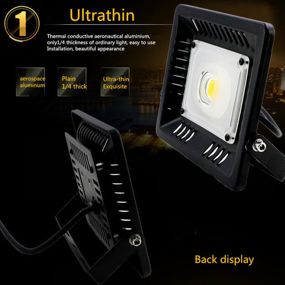 30W Water-resistant 3000K Warm White Light LED Floodlight Lamp, Luminous Flux: > 2400LM, PF > 0.9, RA > 80, AC 90-140V