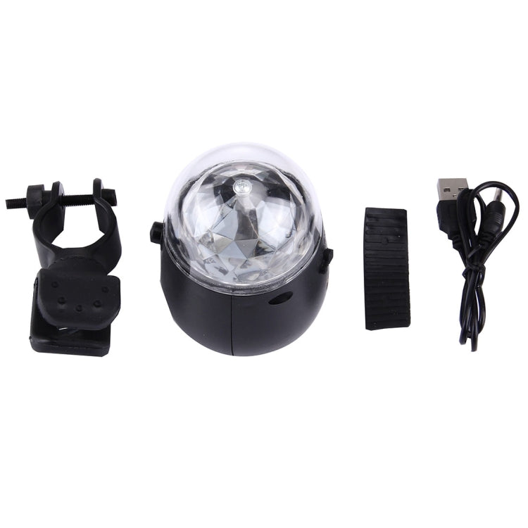 3W Mini 3ATM  water resistant  Rotating Magic Ball LED Stage Light, with Bicycle Mount - free shipping - PMc TechLife - Order now!