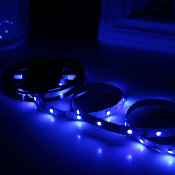 Bare Board 5050 SMD RGB LED Rope Light, 30 LED/m, Length: 2m, 12V 2A 100-240V, with 24-key Remote Control(AU Plug)