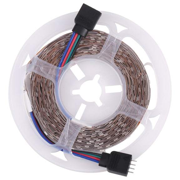 Bare Board 2835 SMD RGB LED Rope Light, 60 LED/m, Length: 5m, 12V 2A 100-240V, with 24-key Remote Control(EU Plug)