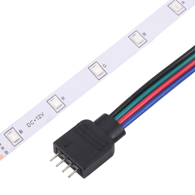 Bare Board 2835 SMD RGB LED Rope Light, 60 LED/m, Length: 5m, 12V 2A 100-240V, with 24-key Remote Control(US Plug)