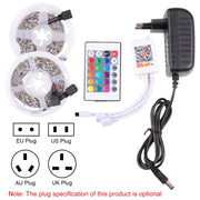 2pcs Bare Board 5050 SMD RGB LED Rope Light, 30 LED/m, Length: 5m, 12V 2A 100-240V, with 24 Keys Doodle Controller (AU Plug)