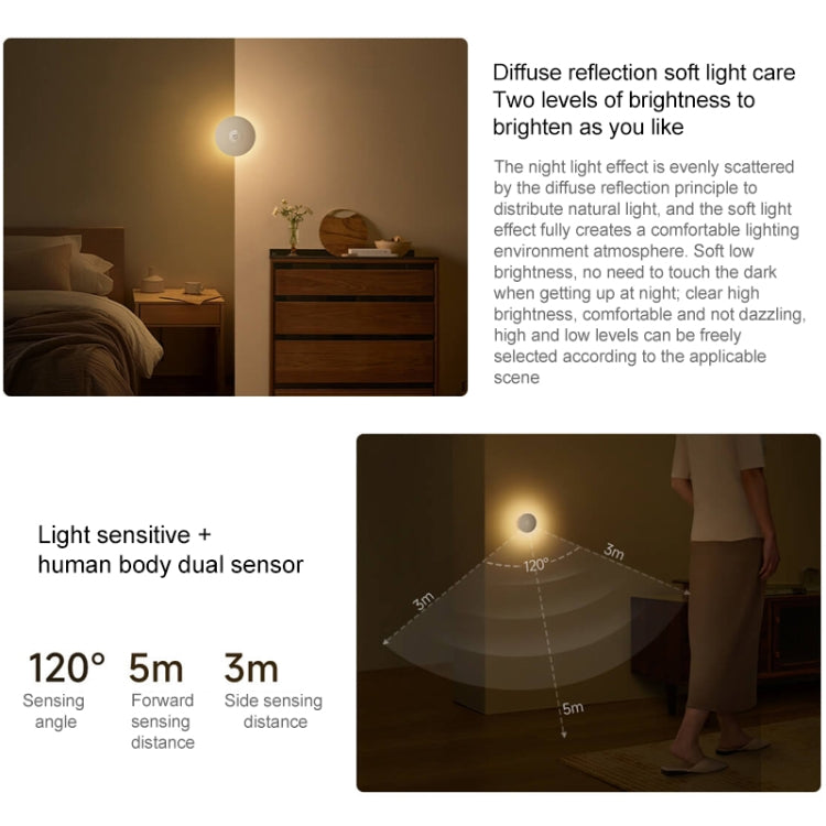 Original Xiaomi Mijia Night Light 3 Smart Induction Bedside Lamp - Night Lights by Xiaomi | Online Shopping South Africa | PMC TechLife | Buy Now Pay Later Mobicred