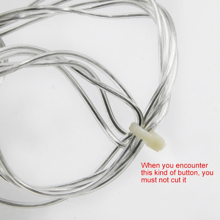 UL588 10m IP43 Waterproof LED Curtain Light, 100 LEDs Fairy String Decorative Light with End Joint & 8 Model Functions, US Plug (White Light) - Holiday Lights by PMc TechLife | Online Shopping South Africa | PMc TechLife | Buy Now Pay Later Mobicred