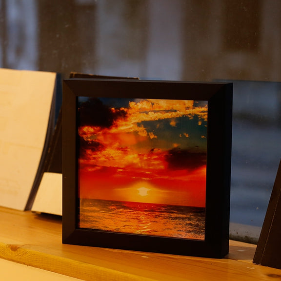 Dimming Warm White Light Photo Frame LED Decoration Light, Remote Control Creative Night Light Lamp Novelty Gift