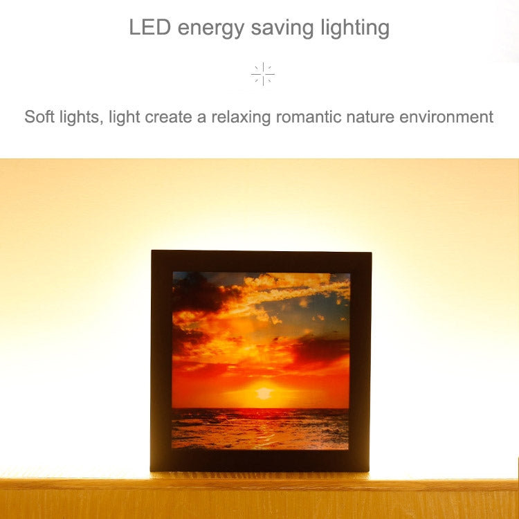 Dimming Warm White Light Photo Frame LED Decoration Light, Remote Control Creative Night Light Lamp Novelty Gift