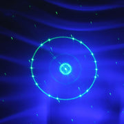 15W Colorful Water Wave LED Laser Light , Fantastic and Romantic Star Light Lamp Family Decoration Light KTV Disco Pub Party Atmosphere Light with Holder & Sound Activated & Automatic Play & Manual Remote Control Function