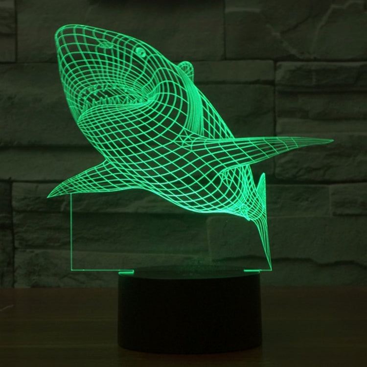 Shark Style 3D Touch Switch Control LED Light , 7 Color Discoloration Creative Visual Stereo Lamp Desk Lamp Night Light - Novelty Lighting by PMC TechLife | Online Shopping South Africa | PMC TechLife | Buy Now Pay Later Mobicred