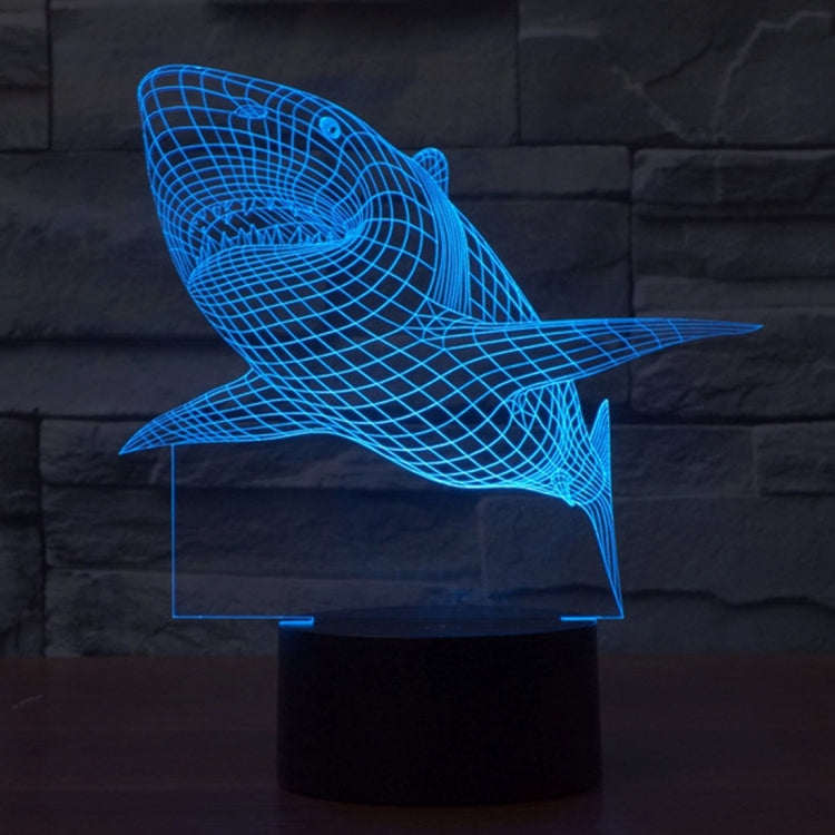Shark Style 3D Touch Switch Control LED Light , 7 Color Discoloration Creative Visual Stereo Lamp Desk Lamp Night Light - Novelty Lighting by PMC TechLife | Online Shopping South Africa | PMC TechLife | Buy Now Pay Later Mobicred