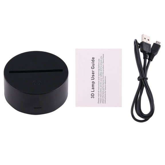Brain Style 3D Touch Switch Control LED Light , 7 Color Discoloration Creative Visual Stereo Lamp Desk Lamp Night Light