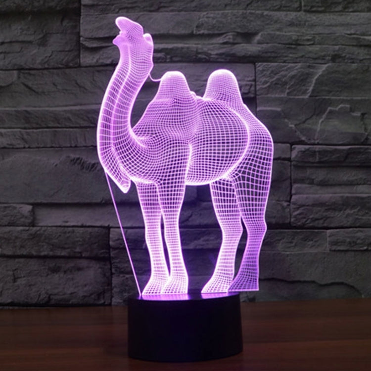Camel Style 3D Touch Switch Control LED Light , 7 Color Discoloration Creative Visual Stereo Lamp Desk Lamp Night Light - Novelty Lighting by PMC TechLife | Online Shopping South Africa | PMC TechLife | Buy Now Pay Later Mobicred