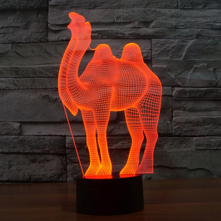 Camel Style 3D Touch Switch Control LED Light , 7 Color Discoloration Creative Visual Stereo Lamp Desk Lamp Night Light - Novelty Lighting by PMC TechLife | Online Shopping South Africa | PMC TechLife | Buy Now Pay Later Mobicred