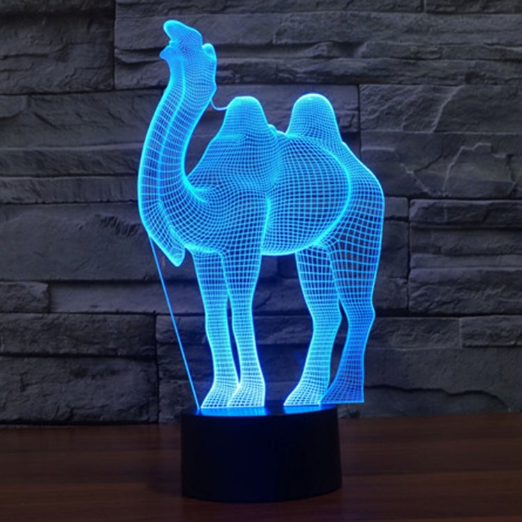 Camel Style 3D Touch Switch Control LED Light , 7 Color Discoloration Creative Visual Stereo Lamp Desk Lamp Night Light - Novelty Lighting by PMC TechLife | Online Shopping South Africa | PMC TechLife | Buy Now Pay Later Mobicred