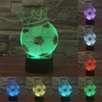 Football Crown Style 3D Touch Switch Control LED Light , 7 Color Discoloration Creative Visual Stereo Lamp Desk Lamp Night Light - Novelty Lighting by PMC TechLife | Online Shopping South Africa | PMC TechLife | Buy Now Pay Later Mobicred