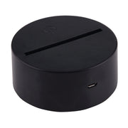 Energy-saving Lamp Style 3D Touch Switch Control LED Light , 7 Color Discoloration Creative Visual Stereo Lamp Desk Lamp Night Light