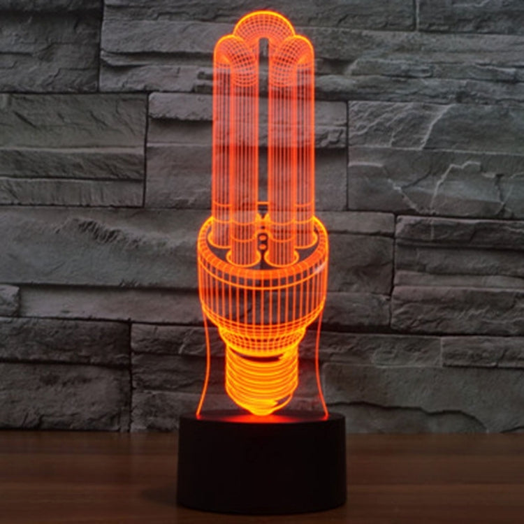 Energy-saving Lamp Style 3D Touch Switch Control LED Light , 7 Color Discoloration Creative Visual Stereo Lamp Desk Lamp Night Light - Novelty Lighting by PMC TechLife | Online Shopping South Africa | PMC TechLife | Buy Now Pay Later Mobicred