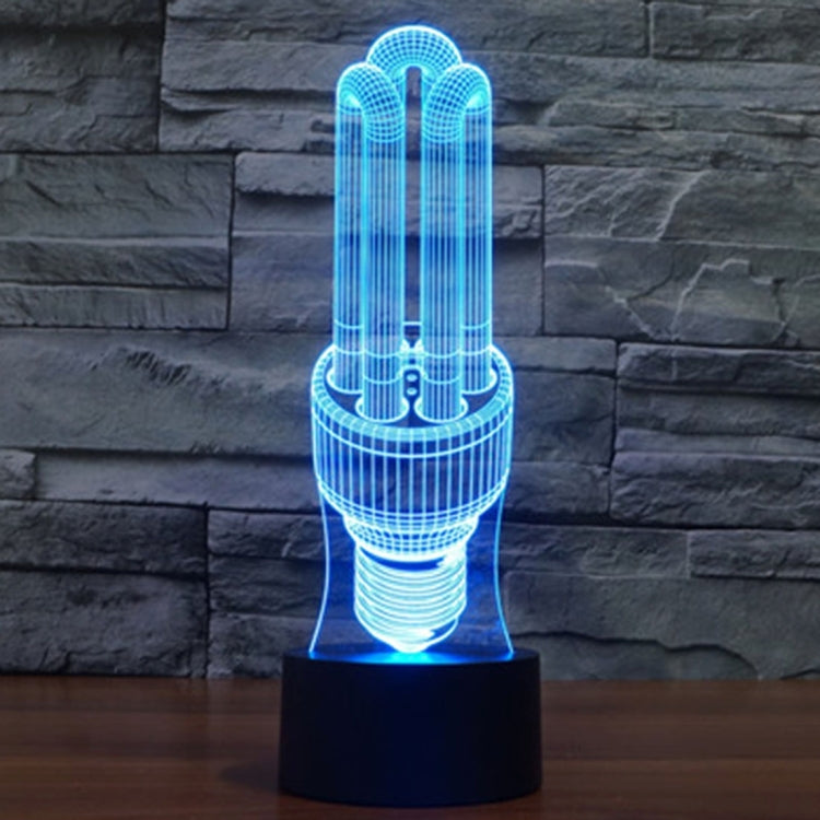 Energy-saving Lamp Style 3D Touch Switch Control LED Light , 7 Color Discoloration Creative Visual Stereo Lamp Desk Lamp Night Light - Novelty Lighting by PMC TechLife | Online Shopping South Africa | PMC TechLife | Buy Now Pay Later Mobicred