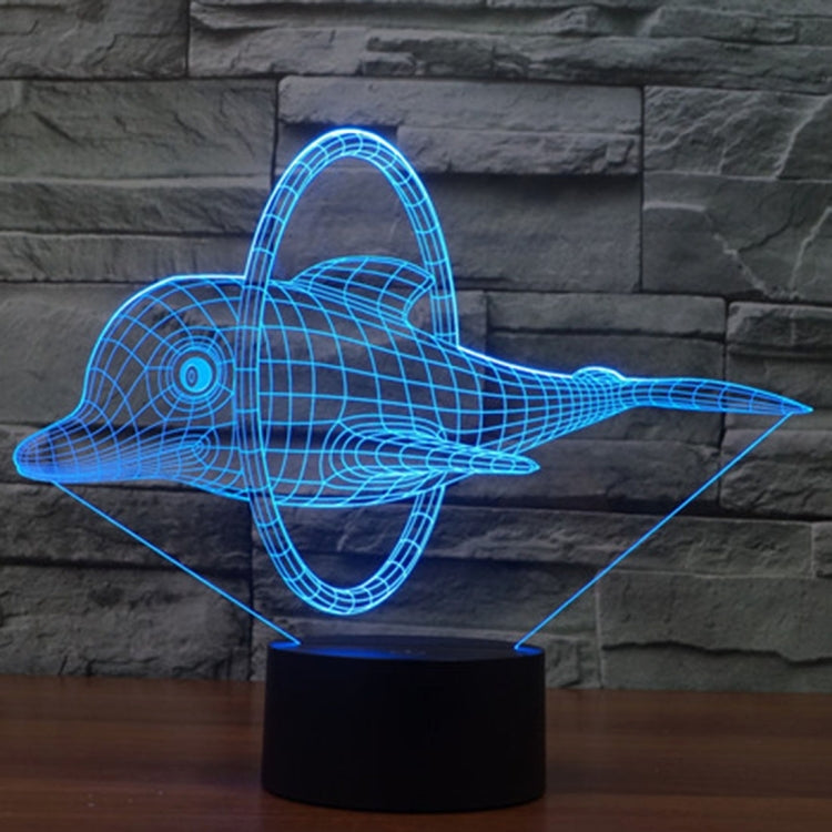 Dolphin Jump Style 3D Touch Switch Control LED Light , 7 Color Discoloration Creative Visual Stereo Lamp Desk Lamp Night Light - free shipping - PMC TechLife - Order now!