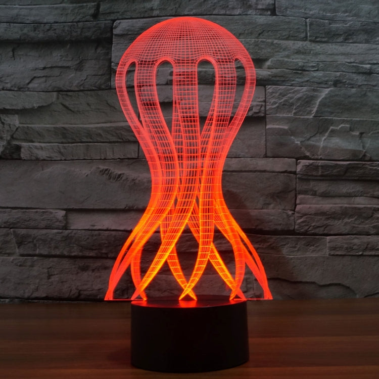 Acaleph Style 3D Touch Switch Control LED Light , 7 Color Discoloration Creative Visual Stereo Lamp Desk Lamp Night Light - Novelty Lighting by PMC TechLife | Online Shopping South Africa | PMC TechLife | Buy Now Pay Later Mobicred