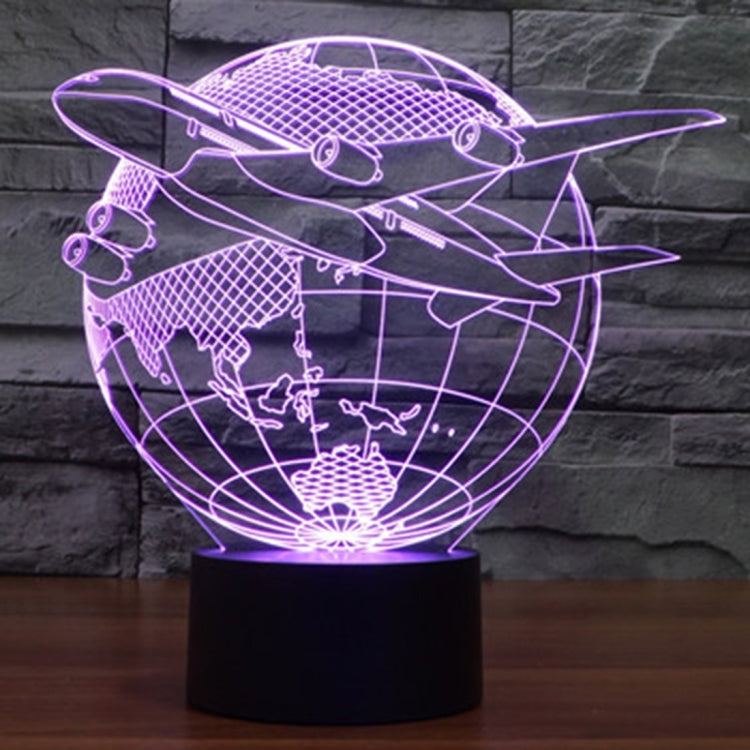 Fly out of Asia Style 3D Touch Switch Control LED Light , 7 Colour Discoloration Creative Visual Stereo Lamp Desk Lamp Night Light - Novelty Lighting by PMC TechLife | Online Shopping South Africa | PMC TechLife | Buy Now Pay Later Mobicred