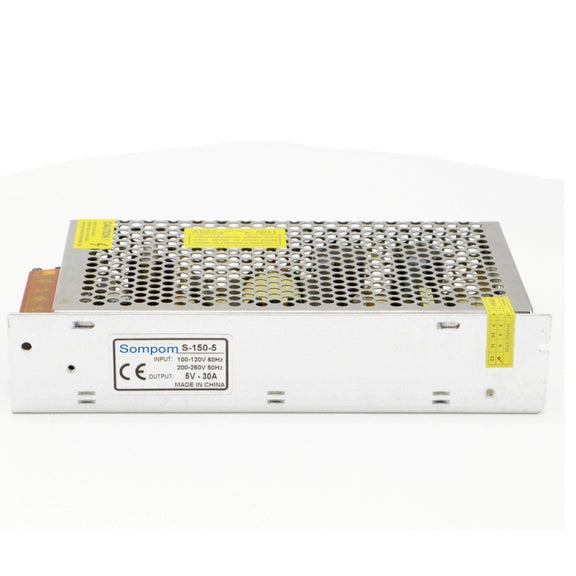 SOMPOM S-150-5 150W 5V 30A Switching Driver LED Light Strip Display Screen Lighting Monitor Power Supply