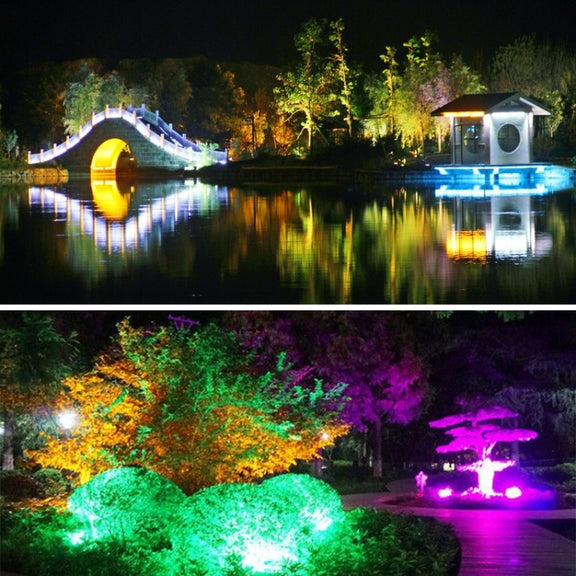 30W IP65 Water-resistant USB Charging Floodlight, 24 LEDs SMD5730 2400LM 6000-6500K Red and Blue Light Flashing Warning Lights Portable with Holder