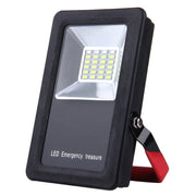30W IP65 Water-resistant USB Charging Floodlight, 24 LEDs SMD5730 2400LM 6000-6500K Red and Blue Light Flashing Warning Lights Portable with Holder