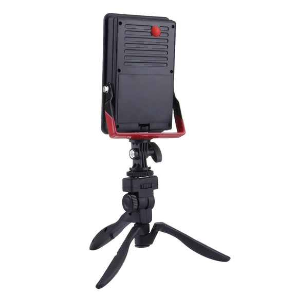 30W IP65 Water-resistant USB Charging Floodlight, 24 LEDs SMD5730 2400LM 6000-6500K Red and Blue Light Flashing Warning Lights Portable with Holder