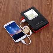 30W IP65 Water-resistant USB Charging Floodlight, 24 LEDs SMD5730 2400LM 6000-6500K Red and Blue Light Flashing Warning Lights Portable with Holder