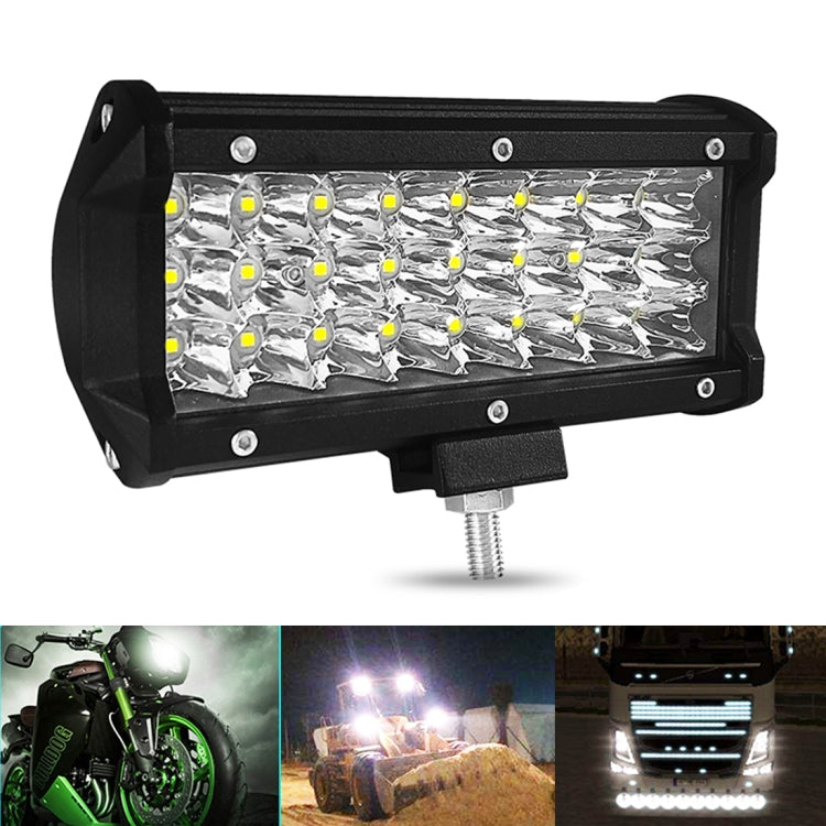 7 inch 18W 1800LM 3 Row LED Strip Light Working Refit Off-road Vehicle Lamp Roof Strip Light - Work Lights by PMC TechLife | Online Shopping South Africa | PMC TechLife | Buy Now Pay Later Mobicred