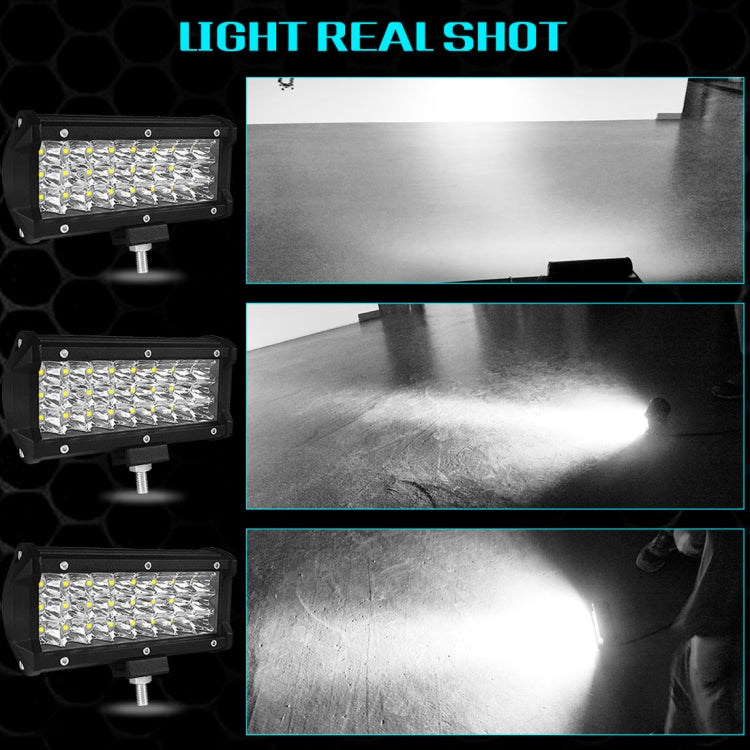 7 inch 18W 1800LM 3 Row LED Strip Light Working Refit Off-road Vehicle Lamp Roof Strip Light - Work Lights by PMC TechLife | Online Shopping South Africa | PMC TechLife | Buy Now Pay Later Mobicred