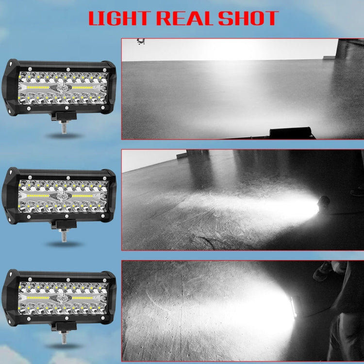 7 inch 30W 3000LM 6000K LED Strip Lamp Working Refit Off-road Vehicle Roof Strip Light - Work Lights by PMC TechLife | Online Shopping South Africa | PMC TechLife | Buy Now Pay Later Mobicred