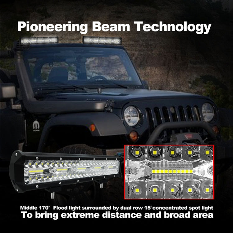 15 inch 75W 7500LM 6000K LED Strip Working Refit Off-road Vehicle Lamp Roof Strip Light - Work Lights by PMC TechLife | Online Shopping South Africa | PMC TechLife | Buy Now Pay Later Mobicred