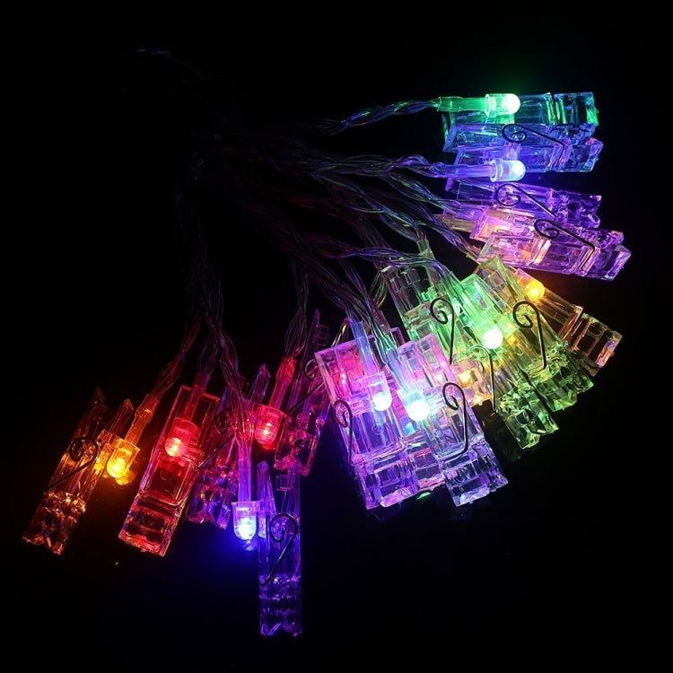 10m Photo Clip LED Fairy String Light, 80 LEDs 3 x AA Batteries Box Chains Lamp Decorative Light for Home Hanging Pictures, DIY Party, Wedding, Christmas Decoration