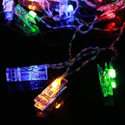 10m Photo Clip LED Fairy String Light, 80 LEDs 3 x AA Batteries Box Chains Lamp Decorative Light for Home Hanging Pictures, DIY Party, Wedding, Christmas Decoration