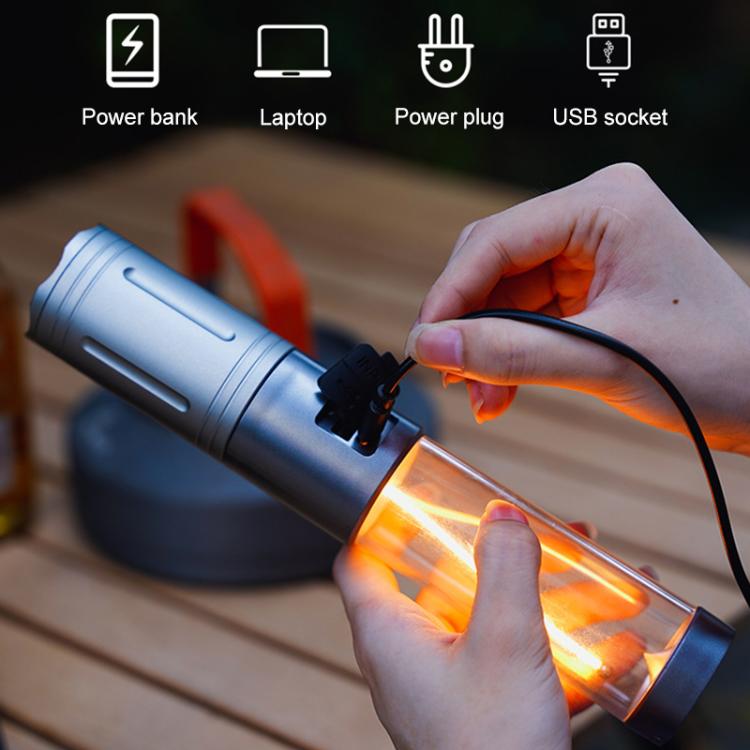 KXK-606 15W Camping Flashlight Rechargeable Emergency Light - Camping Lighting by PMc TechLife | Online Shopping South Africa | PMc TechLife | Buy Now Pay Later Mobicred