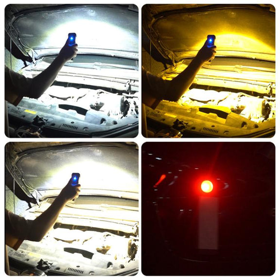 KXK-886 IP44 Water-resistant Work Light 3 Color Temperature COB Emergency Flashlight
