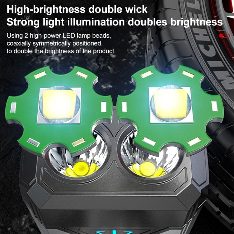 KXK-886 IP44 Water-resistant Work Light 3 Color Temperature COB Emergency Flashlight