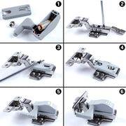 10 PCS 0.3W Universal Inner Hinge LED Sensor lamp Cupboard 3 LEDs Night light Auto ON/OFF Bulb(Warm White)