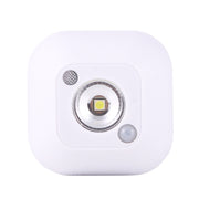 White Light Mini Human Body Motion Induction Ceiling Night Light , Porch Wall Lamps for Cabinets / Bedroom / Bathroom / Living Room, Sensor Distance: 2-3m(White)
