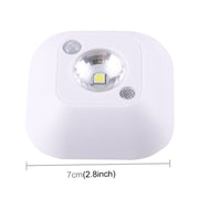 White Light Mini Human Body Motion Induction Ceiling Night Light , Porch Wall Lamps for Cabinets / Bedroom / Bathroom / Living Room, Sensor Distance: 2-3m(White)