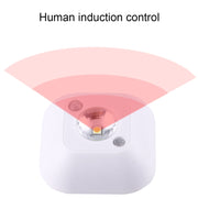 White Light Mini Human Body Motion Induction Ceiling Night Light , Porch Wall Lamps for Cabinets / Bedroom / Bathroom / Living Room, Sensor Distance: 2-3m(White)
