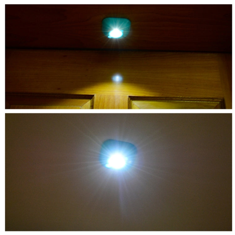 White Light Mini Human Body Motion Induction Ceiling Night Light , Porch Wall Lamps for Cabinets / Bedroom / Bathroom / Living Room, Sensor Distance: 2-3m(White)