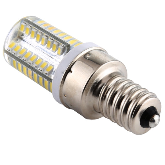 E12 SMD 3014 64 LEDs Dimmable LED Corn Light, AC 220V (White Light)