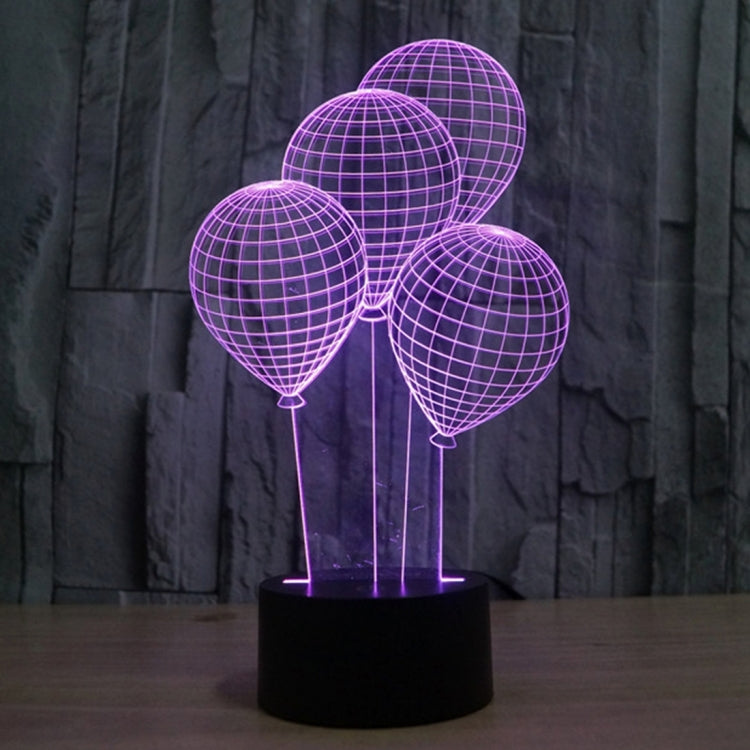 Balloon Style 3D Touch Switch Control LED Light , 7 Color Discoloration Creative Visual Stereo Lamp Desk Lamp Night Light - Novelty Lighting by PMC TechLife | Online Shopping South Africa | PMC TechLife | Buy Now Pay Later Mobicred