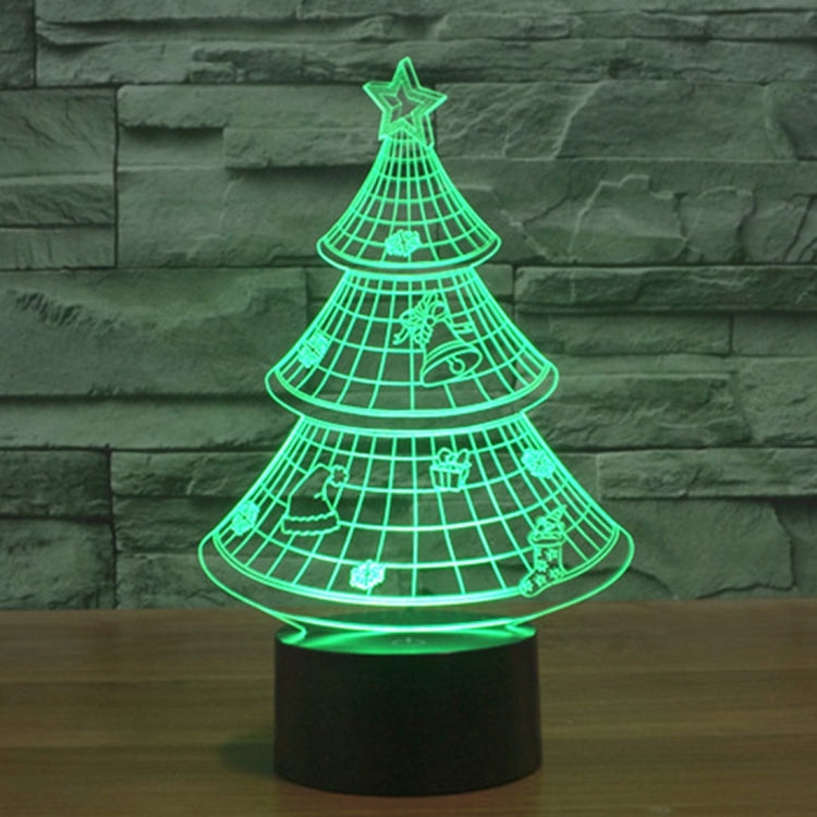 Christmas Tree Style 3D Touch Switch Control LED Light , 7 Color Discoloration Creative Visual Stereo Lamp Desk Lamp Night Light - Novelty Lighting by PMC TechLife | Online Shopping South Africa | PMC TechLife | Buy Now Pay Later Mobicred